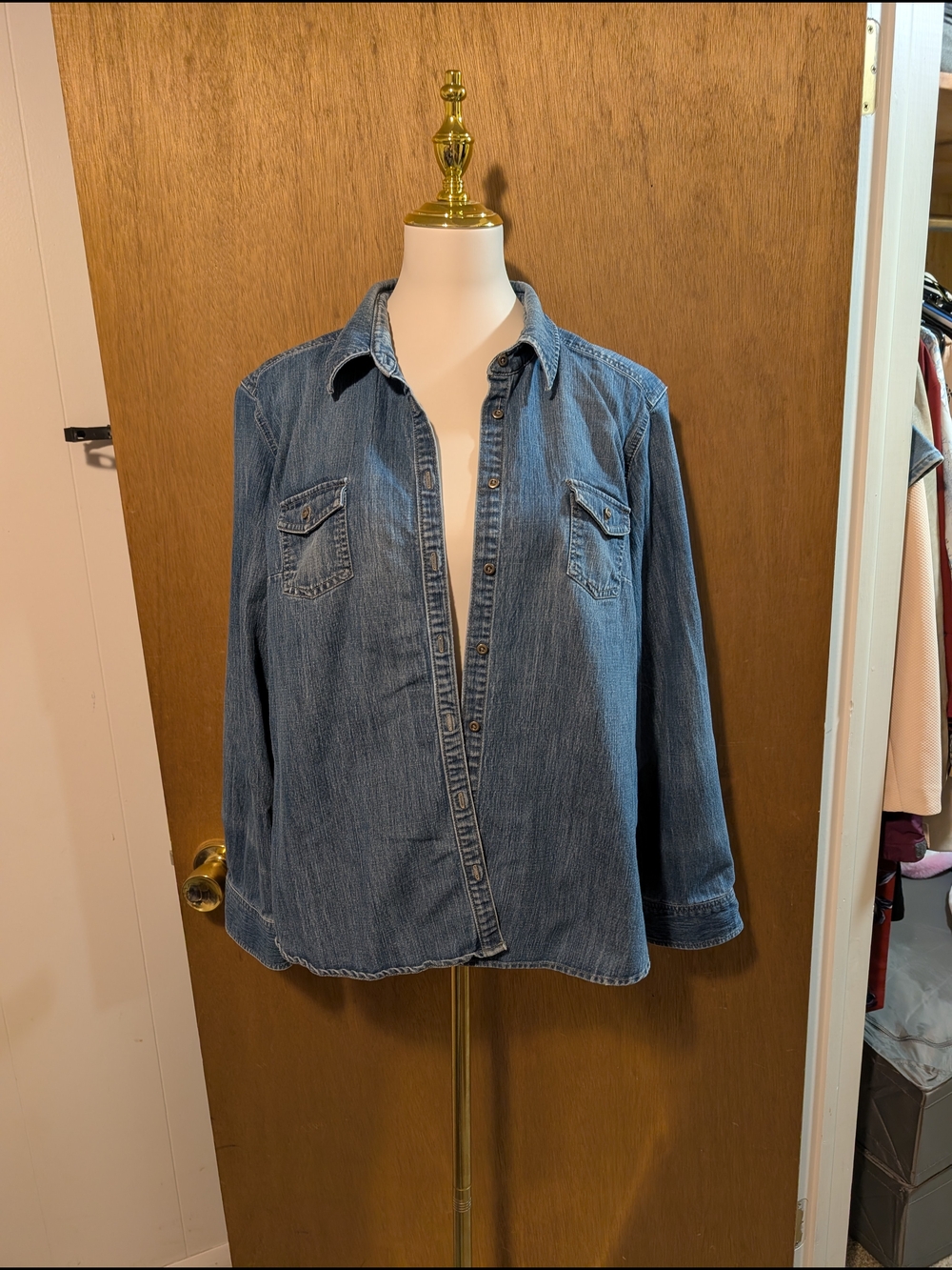 Sonoma Light Blue Washed Denim Shirt